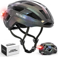 Aerodynamic Cycling Helmet with USB LED Light &amp; Magnetic Goggles