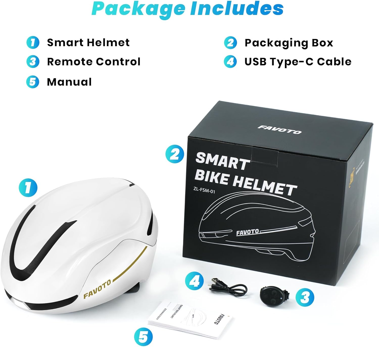 Smart Commuter E-Bike Helmet with LED Rear Light &amp; Magnetic Shield