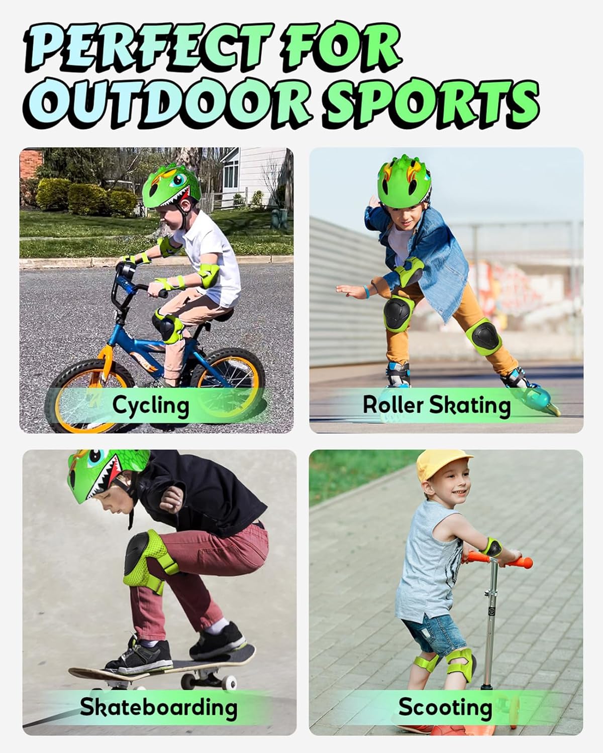 Kids 3D Cartoon Multi-Sport Safety Helmet (Ages 3–8)