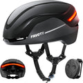Smart Commuter E-Bike Helmet with LED Rear Light &amp; Magnetic Shield