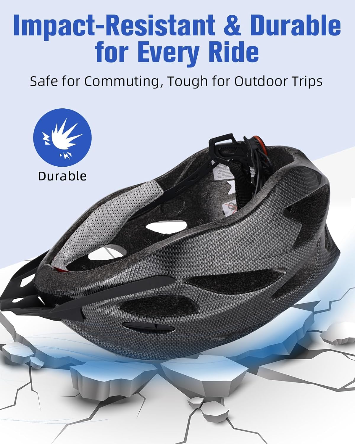 Ultra-Lightweight Cycling Helmet with Detachable Visor